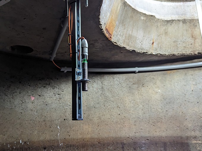Sensor im Schacht